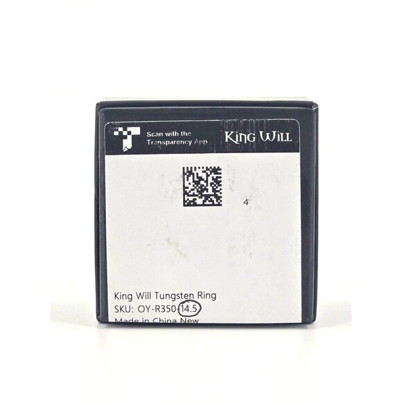 King Will Basic Tungsten Wedding Band for Men Silver Size 14.5 New - Picture 7 of 11